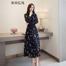 元素,新款,衣裙,樣式,趨勢,裙長袖小碎花,長袖小碎花,連衣,流行