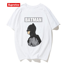 supretee 短袖 男士T恤 白色蝙蝠俠 