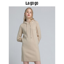lagogo 純色 抽繩 連衣裙
