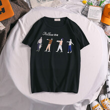 上夫 短袖 男士T恤 510黑色 