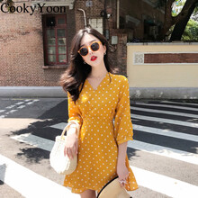 CookyYoon  綁帶，褶皺 連衣裙