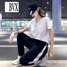 BVX 口袋 短袖 T恤 女 V領(lǐng)
