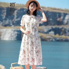 初構(gòu)（CHUGOU） 碎花 印花，飄帶 連衣裙