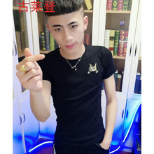 古萊登（GODLIKE） 短袖 男士T恤 口袋貓黑色 