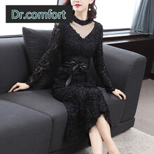 dr.comfort 純色 拼接 連衣裙