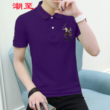 潮至（CHAOZHI） 短袖 男士T恤 LG1813紫色 