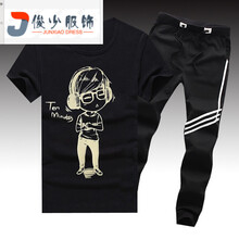 尊尚鳥（ zunshangniao） 短袖 男士T恤 小孩黑+斜三桿 