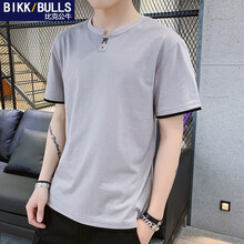 比克公牛（BIKKBULLS） 短袖 男士T恤 2005灰色 