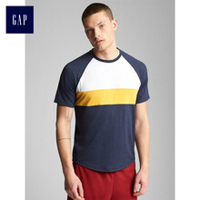 GAP 短袖 男士T恤 黃色條紋 