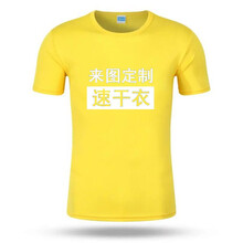 木脈 短袖 男士T恤 黃色 