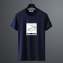 卡帝樂(lè )鱷魚(yú)（CARTELO） 短袖 男士T恤 藍色（1790） 