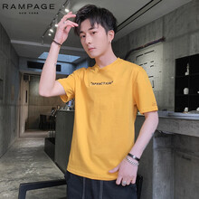 RAMPAGE 五分袖 男士T恤 9168/黃色 