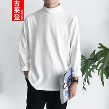 古萊登（GODLIKE） 長袖 男士T恤 白色 XL，4XL，5XL，L，M