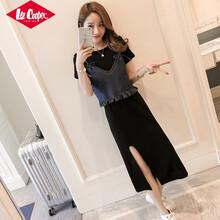 Lee Cooper 碎花 拼接，鏤空，印花 連衣裙