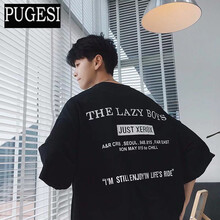 普戈斯（PUGESI） 長袖 男士T恤 新款字母黑色 