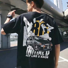 其他品牌 七分袖 男士T恤 大汽車黑色T 
