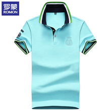 羅蒙（ROMON） 短袖 男士T恤 湖藍 