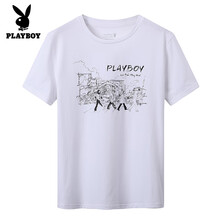 PLAYBOY 短袖 男士T恤 白色（470） 
