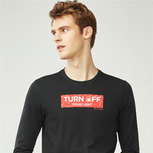 佐丹奴  長(cháng)袖 男士T恤 07標志黑色 S