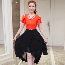 玫姿戀  3D，不對稱(chēng)，拼接，立體裁剪 連衣裙