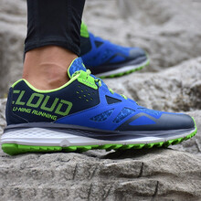李寧（LI-NING）跑步鞋藍色運動鞋 