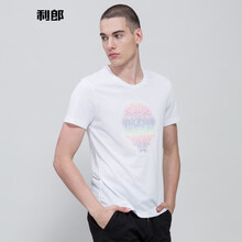 利郎（LILANZ） 短袖 男士T恤 特白 