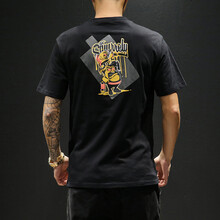 軒獅郎 短袖 男士T恤 T163黑色 