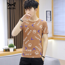 貓人（MiiOW） 短袖 男士T恤 卡其色 