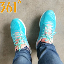 361度跑步鞋海岸藍/沙漠花  35，36，37，38，39，40