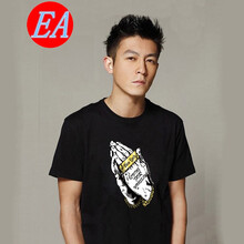 EA 短袖 男士T恤 黑色 佛手 