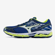 美津濃（MIZUNO）跑步鞋深藍(lán)/白/熒光黃 40.5，40，41，42