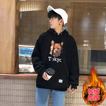 古萊登（GODLIKE） 長袖 男士T恤 加絨黑貓  