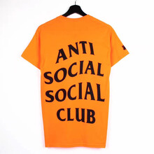 bloodhickey 短袖 男士T恤 橙底黑字 