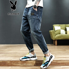 花花公子（PLAYBOY） 直筒褲 青春休閑，基礎(chǔ)大眾 男士牛仔褲