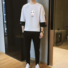 迪匹斯（DIPISI） 七分袖 男士T恤 829白色衣服+褲子 