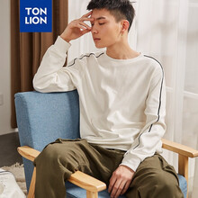 唐獅（TonLion） 七分袖 男士T恤 漂白(A款) 
