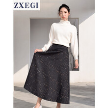 ZXEGI 幾何圖案 立體裝飾 連衣裙