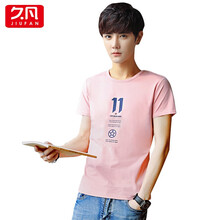 久凡（JIU FAN） 短袖 男士T恤 70紅色 