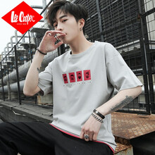 Lee Cooper 短袖 男士T恤 中灰色 
