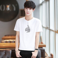 維杰斯（WINJEANS） 短袖 男士T恤 ZH07白色 