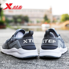 特步（XTEP）跑步鞋【大網(wǎng)孔】灰色9563 