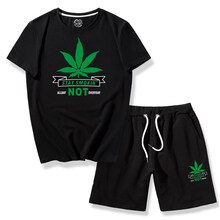 低調(diào)的依戀 短袖 男士T恤 黑色短袖+黑色短褲 KL007 