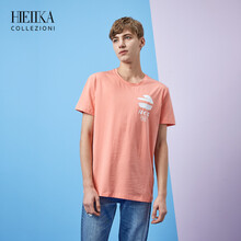 海一家（Hieiika） 短袖 男士T恤 粉紅花紋88 