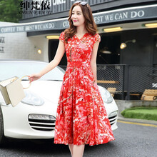 氣質(zhì)優(yōu)雅，喇叭袖連衣裙來(lái)拯救你