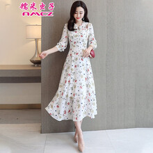 復(fù)古雪紡連衣裙，打造清爽小仙女