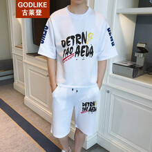 古萊登（GODLIKE） 短袖 男士T恤 白色 S，XL，4XL，L，XXXL，XXL，M