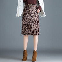 高腰毛呢半身裙，微胖妹子的福音