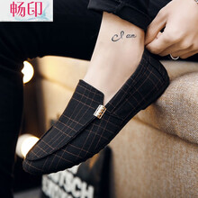 暢印男士A11黑色 布面 