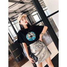 時尚條紋連衣裙，微胖女生的福音