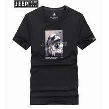 Jeep 短袖 男士T恤 1019黑色 